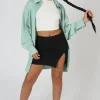Public Desire Satin Oversized Shirt | Women Tops