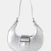 Public Desire Sicily Croc Buckle Feature Hobo Shoulder Bag | Women Evening Bags