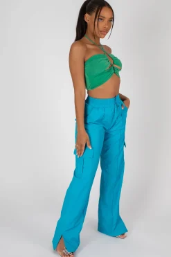 Public Desire Slinky Loop Ruching Crop Top | Women Tops
