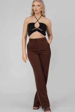Public Desire Slinky Loop Ruching Crop Top | Women Tops