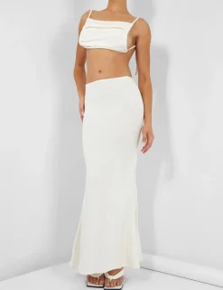 Public Desire Slinky Ruched Bum Maxi Skirt | Women Skirts