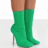 Public Desire Souffle Knit Stiletto Heel Sock Ankle Boot | Women Sock Fit Boots