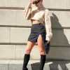 Public Desire Split Front Mini Skirt | Women Skirts