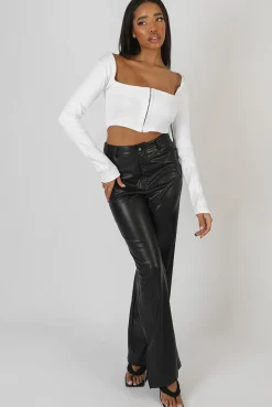 Public Desire Square Neck Hook And Eye Top | Women Tops