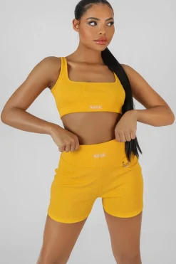 Public Desire Square Neck Kaiia Sport Bralet | Women Tops