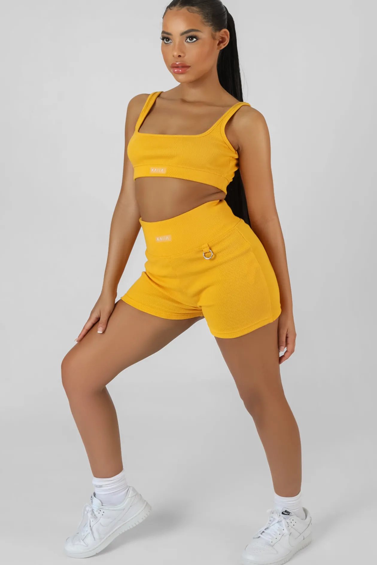 Public Desire Square Neck Kaiia Sport Bralet | Women Tops