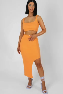 Public Desire Square Neck Ribbed Crop Top | Women Tops