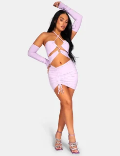 Public Desire Strappy Cut Away Slinky Dress | Women Dresses