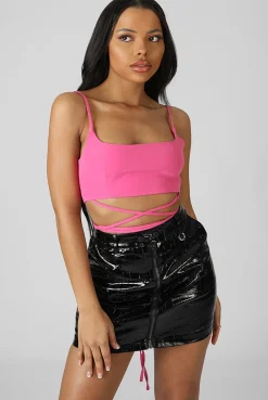 Public Desire Strappy Square Neck Crop Top | Women Tops