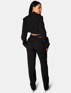 Public Desire Strappy Waist Cigarette Trouser | Women Tailoring