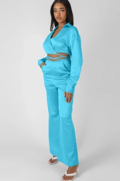 Public Desire Strappy Waist Striaght Leg Trouser | Women Trousers