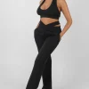 Public Desire Super Cropped Halter Neck Ribbed Crop Top | Women Tops