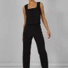 Public Desire Tailored Extreme High Waisted Slim Leg Trousers Black | Women Trousers