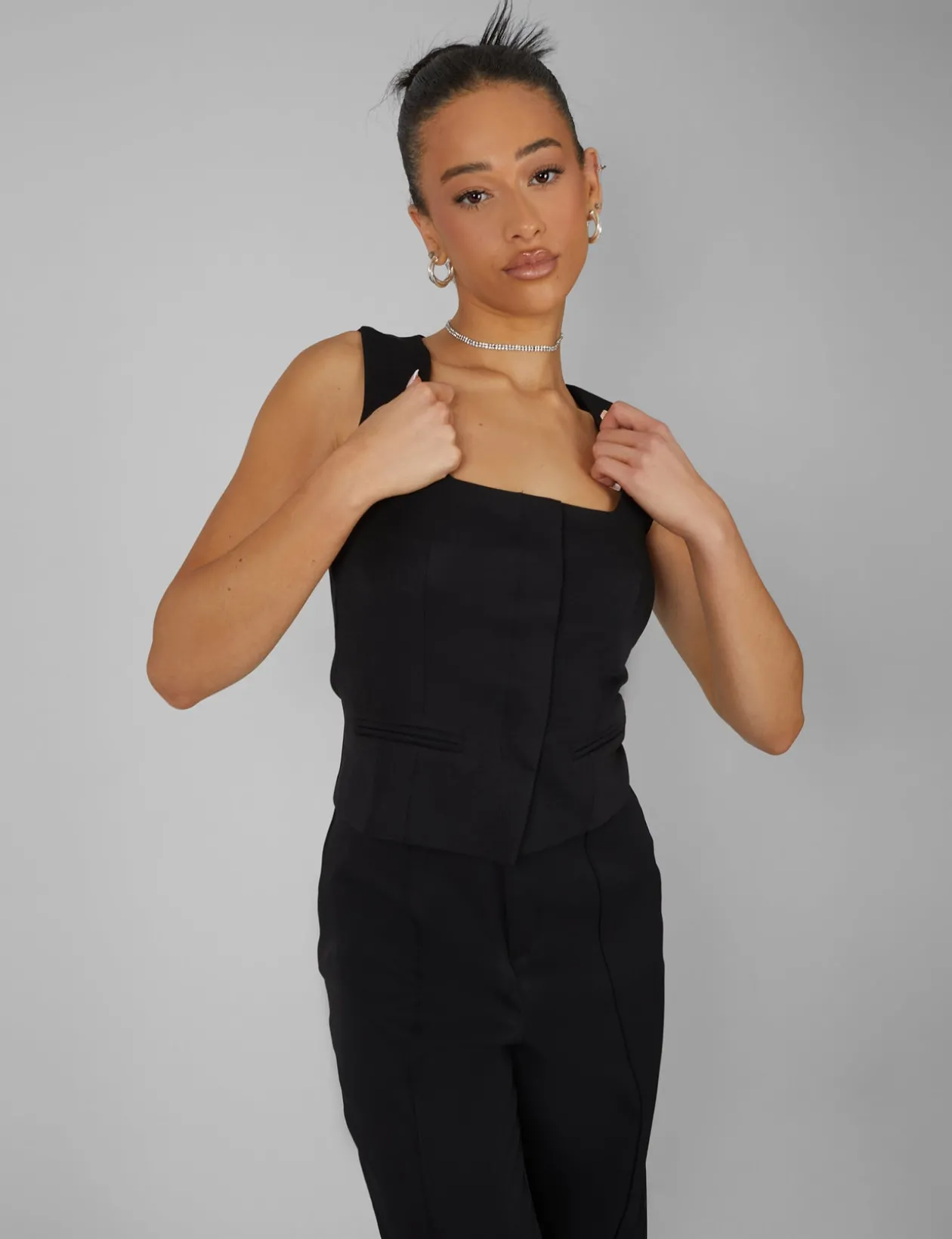 Public Desire Tailored Square Neck Top | Women Tops