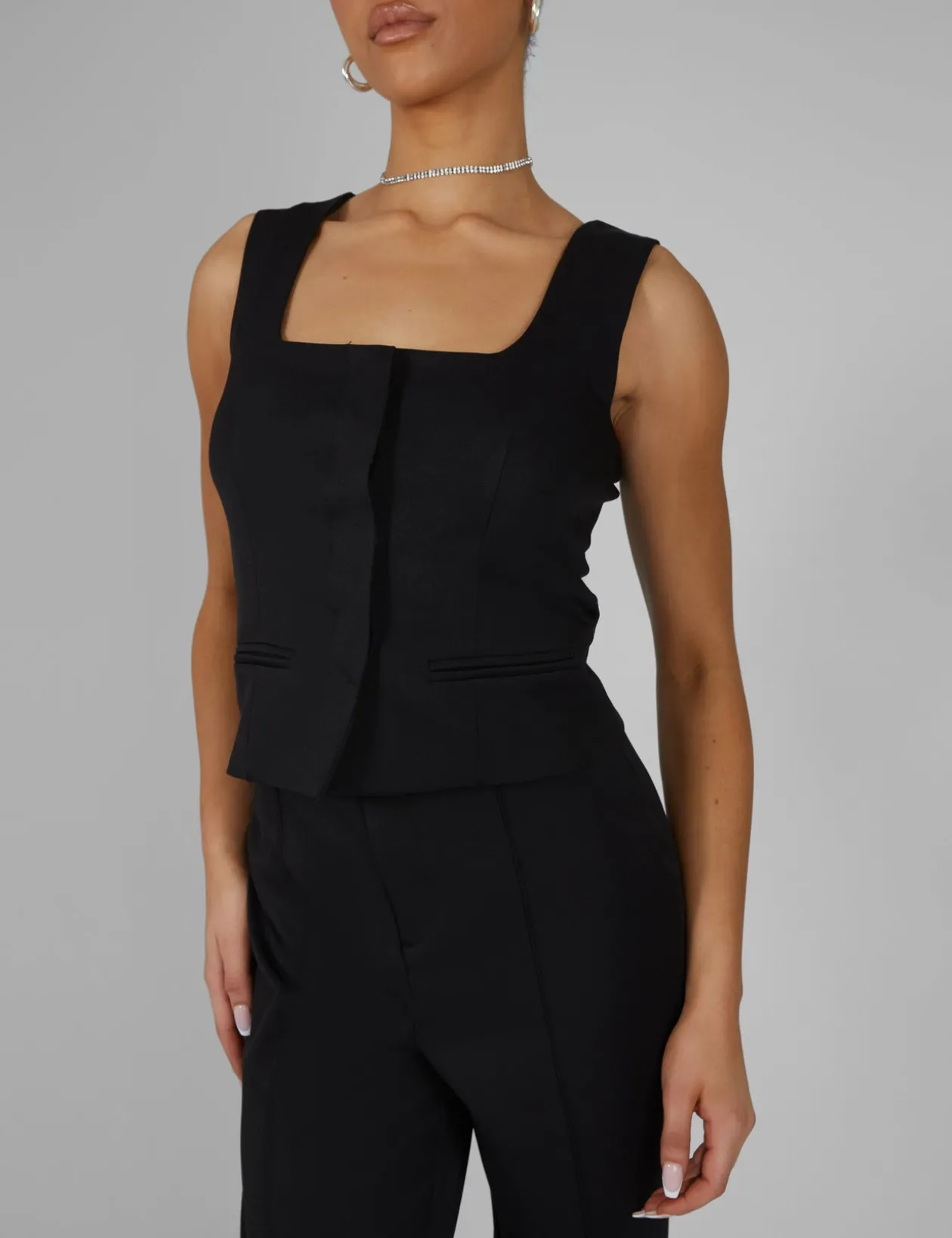 Public Desire Tailored Square Neck Top | Women Tops