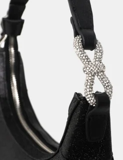 Public Desire The Bam Bam Black Glitter Bag | Women Mini Bags