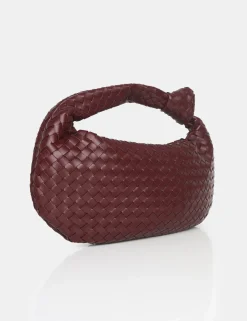 Public Desire The Blame Woven Pu Knot Detail Mini Grab Bag | Women Mini Bags