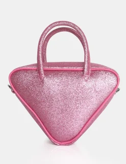 Public Desire The Diana Glitter Triangle Grab Bag | Women Mini Bags