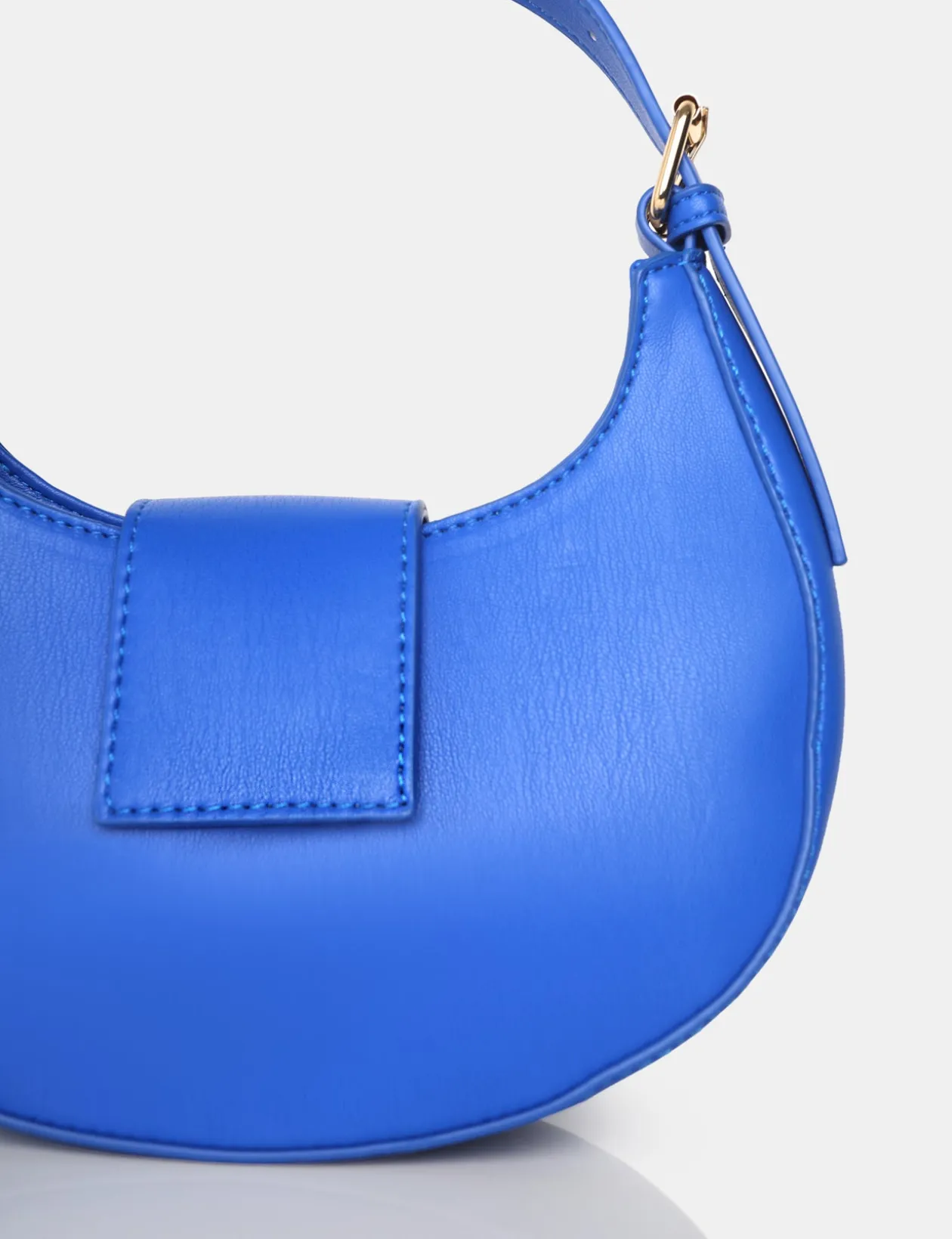 Public Desire The Irie Cobalt Pu Circular Buckle Strap Grab Bag | Women Mini Bags
