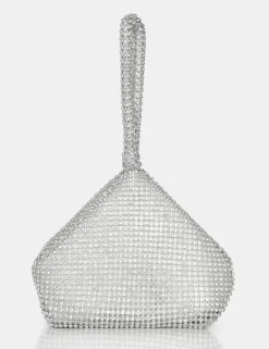 Public Desire The Lavender Diamante Mini Pouch Party Bag | Women Evening Bags