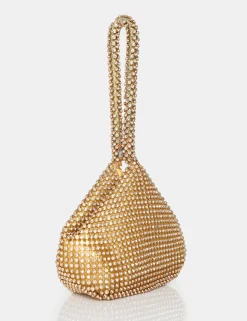 Public Desire The Lavender Diamante Mini Pouch Party Bag | Women Evening Bags