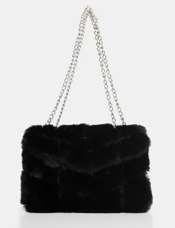 Public Desire The Marshmallow Faux Fur Shoulder Bag | Women Evening Bags