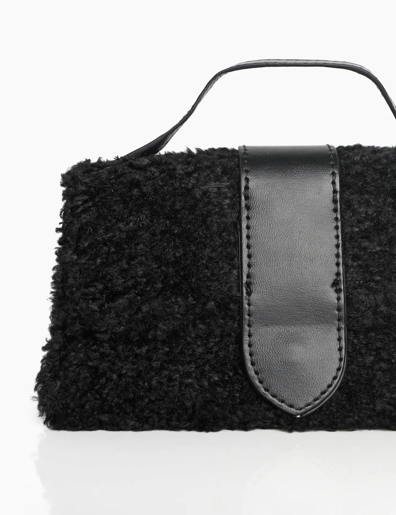 Public Desire The Mika Shearling Mini Bag | Women Crossbody And Shoulder Bags