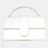 Public Desire The Mika White Matte Croc Bag | Women Mini Bags