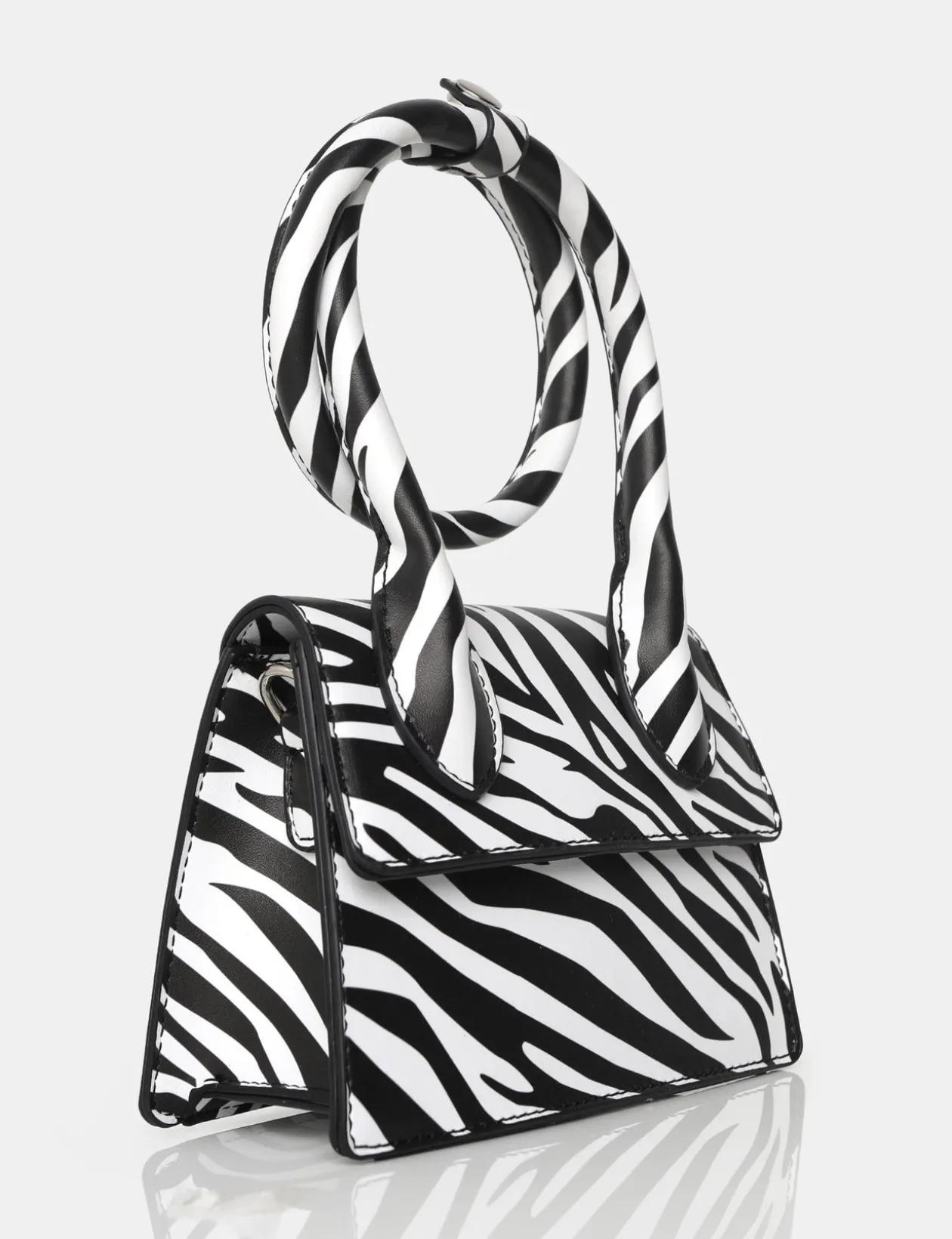 Public Desire The Milan Zebra Print Pu Crossbody Mini Bag | Women Mini Bags