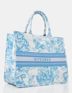 Public Desire The Mykonos Baby Oversized Canvas Tote Bag | Women Tote Bags