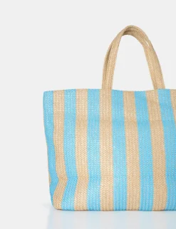 Public Desire The Nikki Stripe Canvas Top Handle Tote Bag | Women Tote Bags