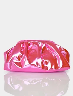 Public Desire The Project Iridescent Metallic Clutch Bag | Women Clutch Bags