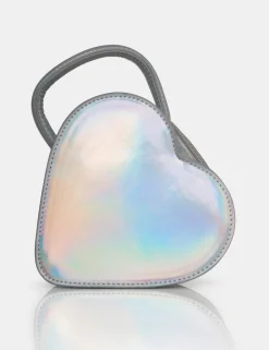 Public Desire The Roux Croc Heart Grab Bag | Women Mini Bags