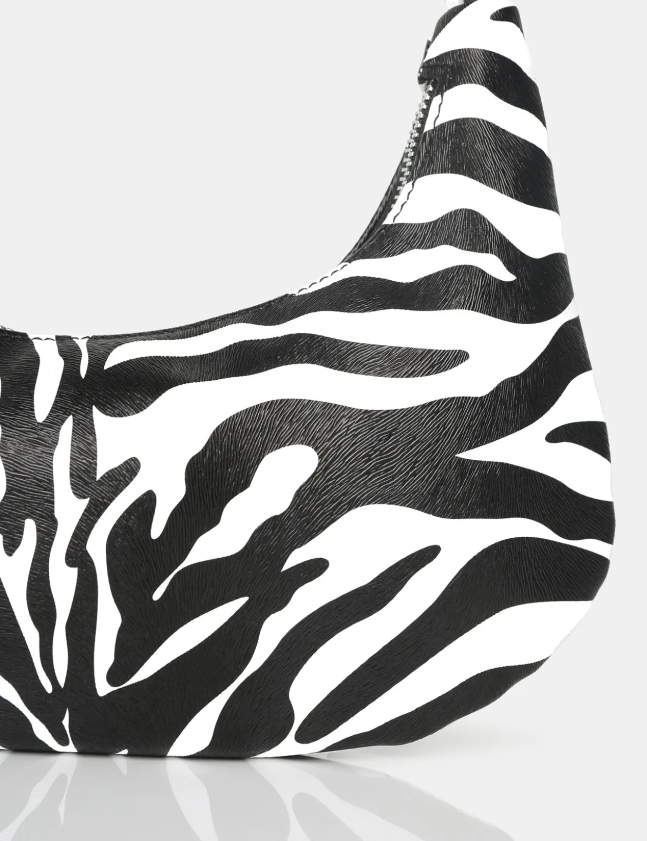 Public Desire The Shiloh Zebra Pu Shoulder Bag | Women Evening Bags