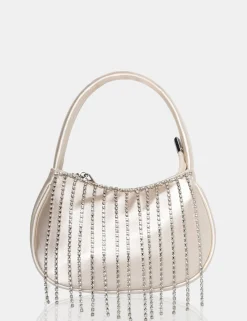 Public Desire The Sia Satin Diamante Trim Mini Bag | Women Diamante Bags
