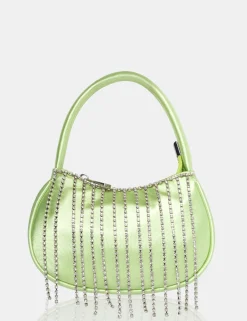 Public Desire The Sia Soft Satin Diamante Trim Mini Bag | Women Diamante Bags