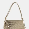 Public Desire The Tate Woven Oblong Knotted Handle Shoulder Bag | Women Evening Bags
