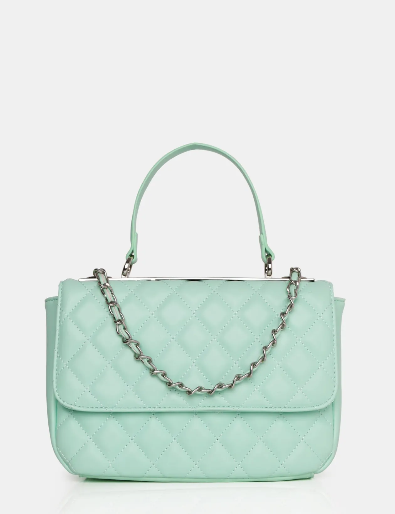 Public Desire The Vienna Quilted Silver Detailing Crossbody Shoulder Handbag | Women Crossbody And Shoulder Bags