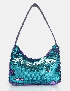 Public Desire The Zane Purple Sequin Shoulder Bag | Women Mini Bags