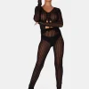 Public Desire Tie Front Ladder Stitch Long Sleeve Knitted Cardigan | Women Knitwear