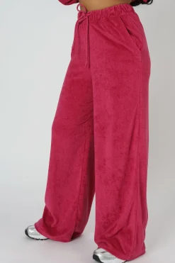 Public Desire Towelling Wide Leg Joggers | Women Jogger & Leggings