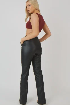 Public Desire Underbust Detail Crop Top Port | Women Tops