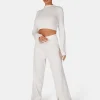 Public Desire V Front Wide Leg Ribbed Knitted Trousers | Women Knitwear
