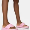 Public Desire Vacay Contrast Padded Square Toe Flip Flop Sandals | Women Chunky Sandals