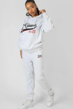 Public Desire Varsity Seam Front 90's Joggers Marl | Women Jogger & Leggings