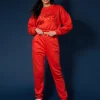 Public Desire Varsity Tonal 90's Joggers Flame | Women Jogger & Leggings