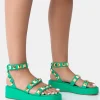Public Desire Wade Studded Strappy Platform Sandals | Women Flatforms
