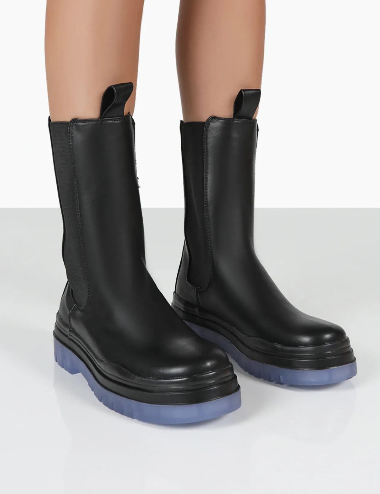 Public Desire Winter Ankle Chunky Sole Chelsea Boots | Women Flat Boots