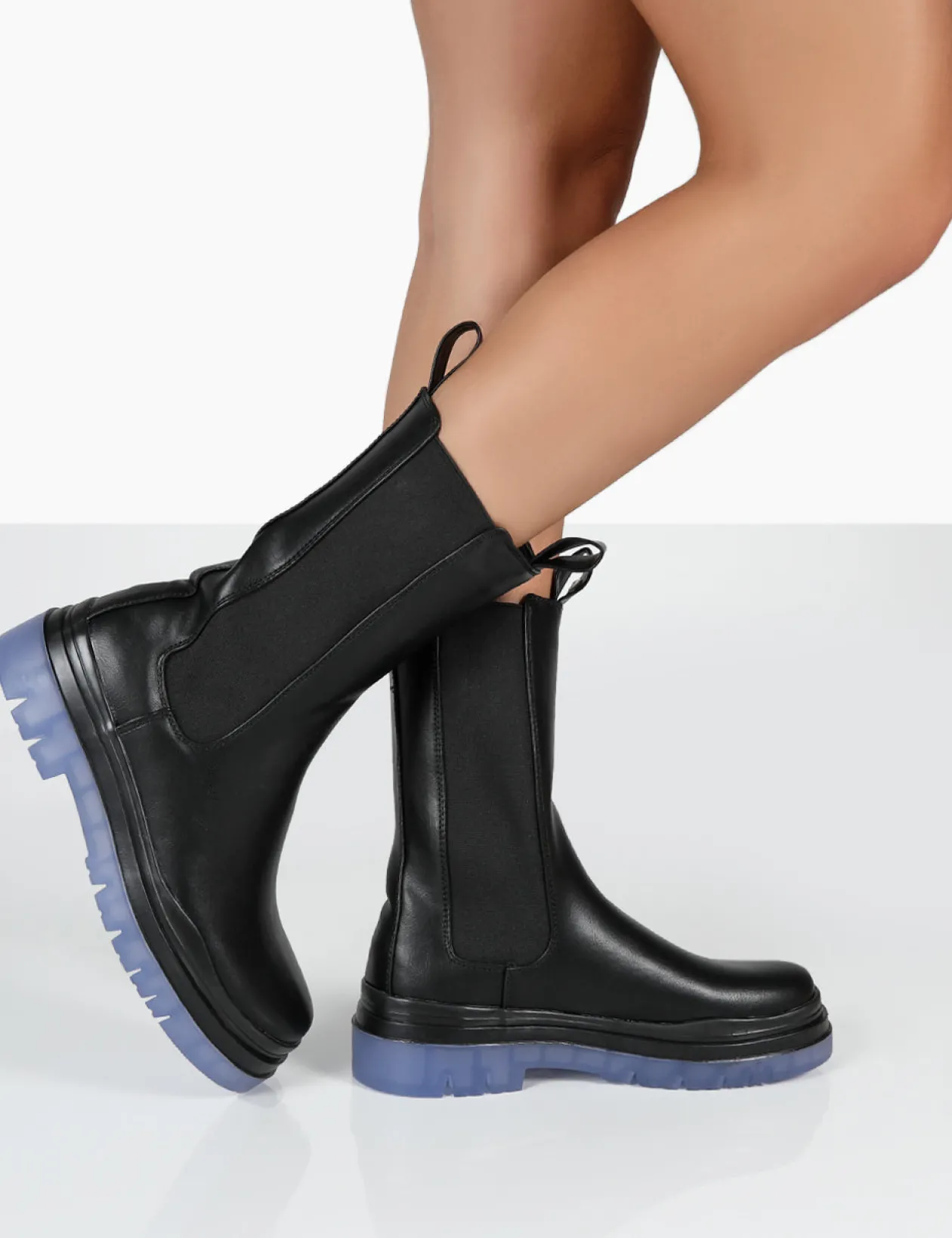 Public Desire Winter Ankle Chunky Sole Chelsea Boots | Women Flat Boots