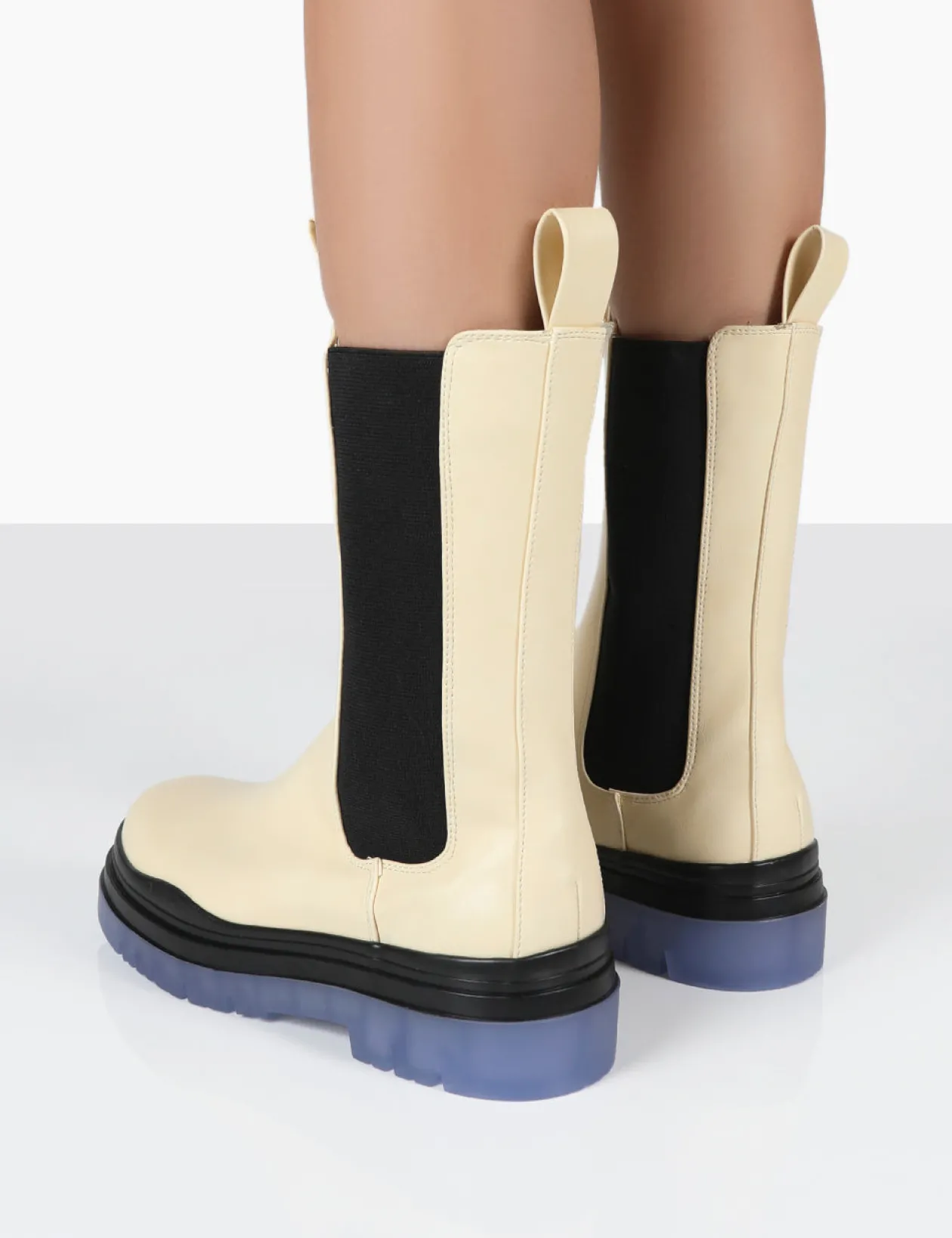 Public Desire Winter Ankle Chunky Sole Chelsea Boots | Women Flat Boots